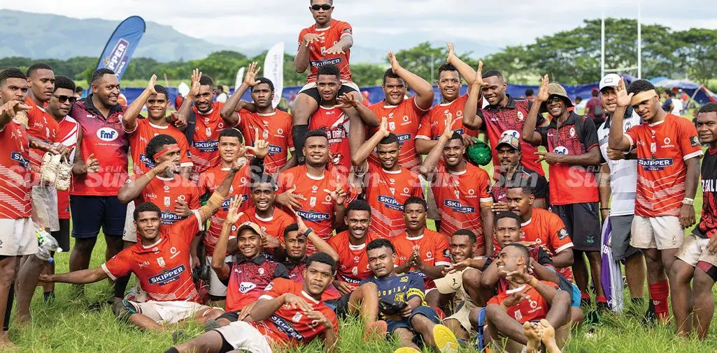 Macuata Under-20 rugby team following their win against Fiji Pine Ba Juniors at Vinod Patel Park, Ba, on April 13, 2024. Photo: Sereana Salalo