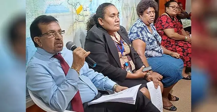 Labasa lawyer and Labasa and Savusavu Town Council special chair administrator Ami Kohli during a public consultation at Macuata House in Labasa on June 23,2023. Photo: Shratika Naidu