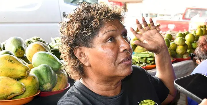 Naina Masivou with her produce at the Suva Municpal Market on May 16, 2025. Photo: Ronald Kumar