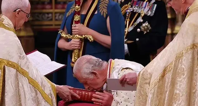 King Charles III during his coronation ceremony in Westminster Abbey. Photo: CNN