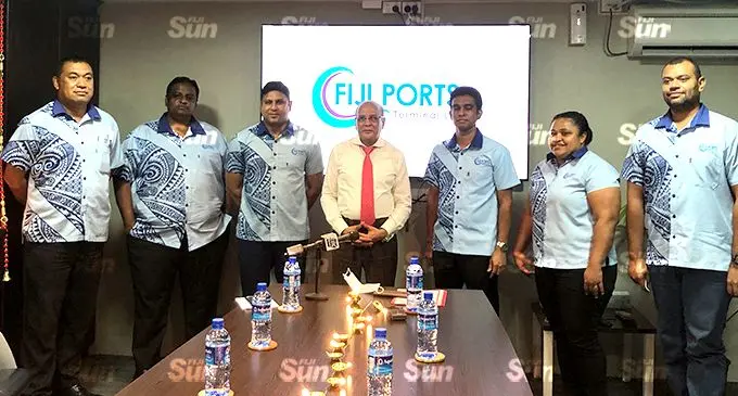 Staff, Board and Management of Fiji ports Terminal Limited during the announcement of the performance pay for for the financial year 2020. Photo: Shreeya verma