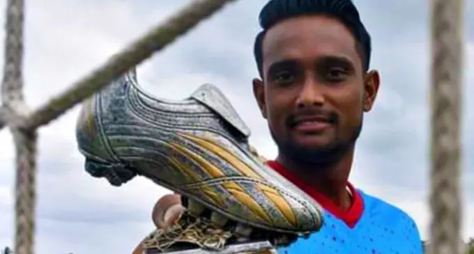 Golden Boot Award winner, Nasinu midfielder, Jasnit Vikash. Photo: Fiji FA Media