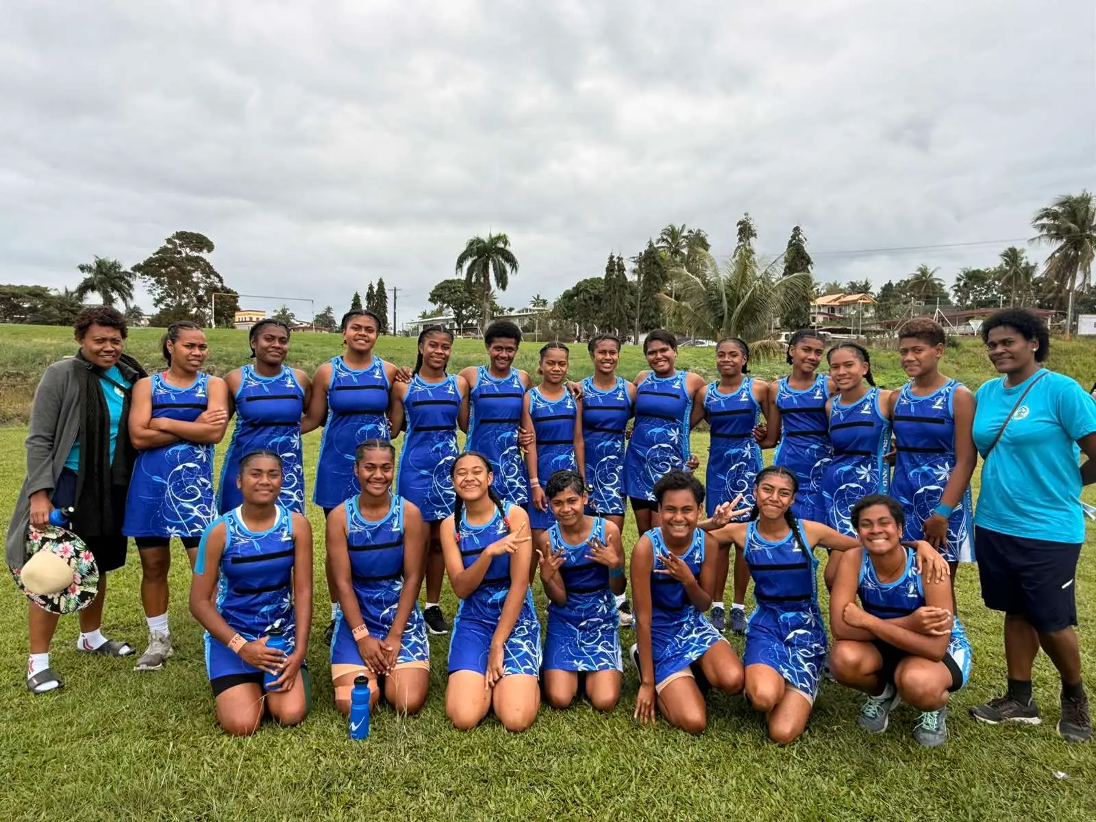 Koro High School netball team at Jai Narayan College ground in Suva on August 19, 2026. Photo: Tevita Wesele