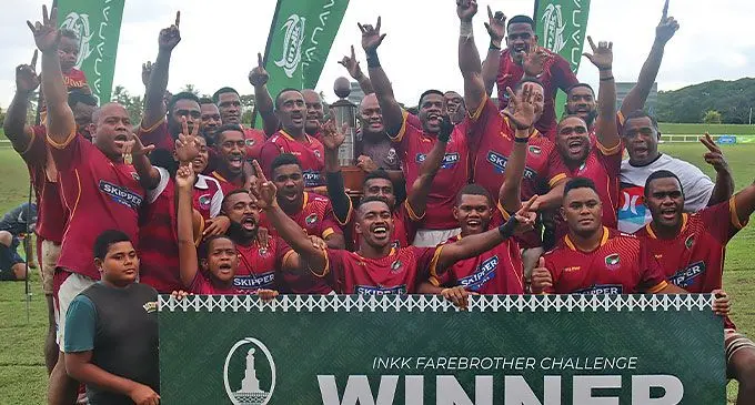INKK Farebrother Sullivan challenge trophy winners Lautoka on May 11, 2024. Photo: FRU Media