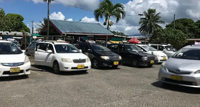 Taxi base near Savusavu Market in Cakaudrove on March 31, 2020. Photo: Shratika Naidu