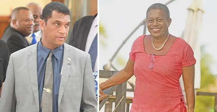 The Minister for Education, Aseri Radrodro {left) and Selina Kuruleca. Photos: Ronald Kumar