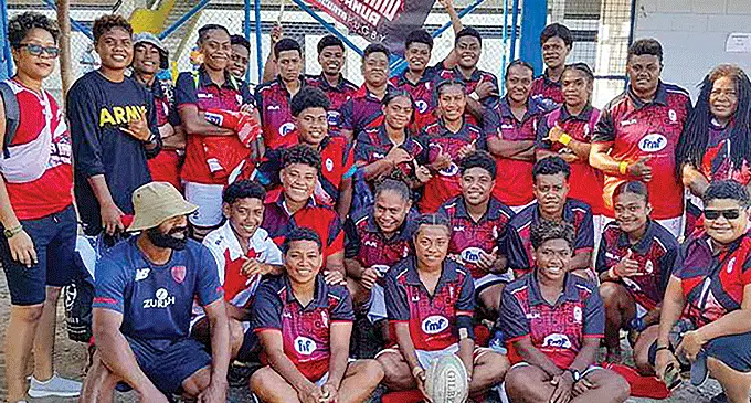 Macuata women’s rugby team at Lawaqa Park, Sigatoka, on April 26, 2024. Photo: Macuata Rugby