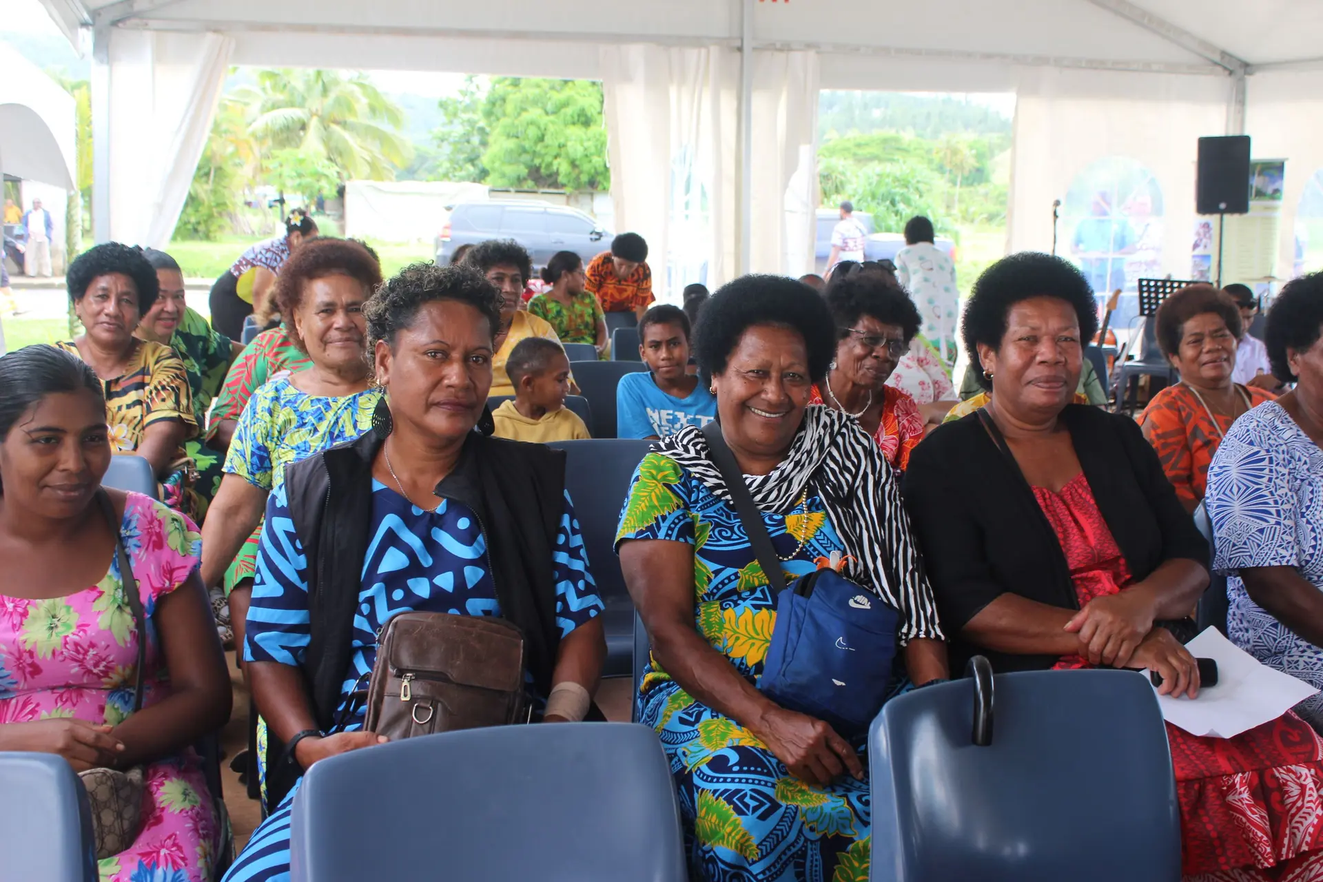 Women attending the opening of the new Nabouwalu Passenger Services Terminal in Bua.