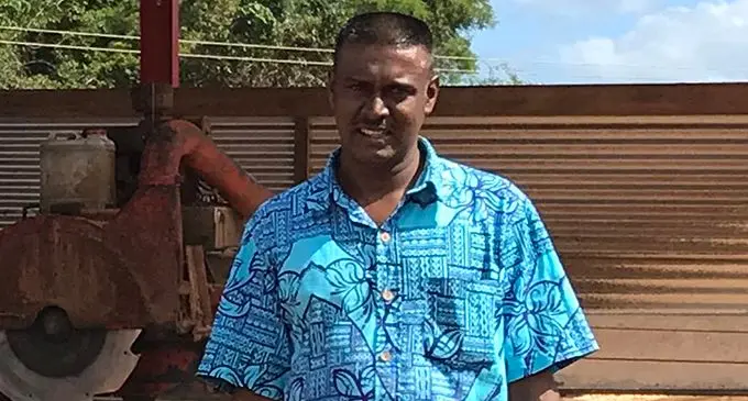 Businessman Shaan Ali at his timber sawmill in Seaqaqa. Photo: Laisa Lui  