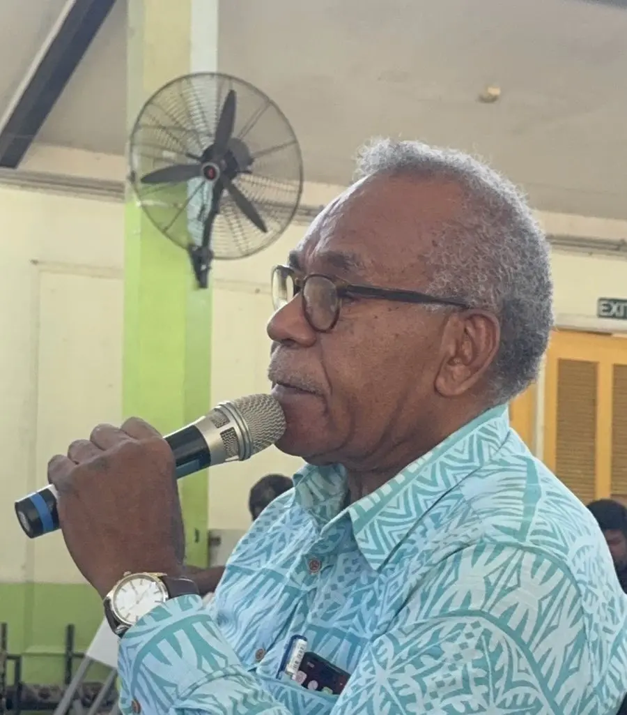  Viliame Ralulu during a public consultation in Lautoka on June 10, 2026.
