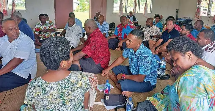 Villagers of Makadru Village in Matuku, Lau. Photo: Josefa Babitu