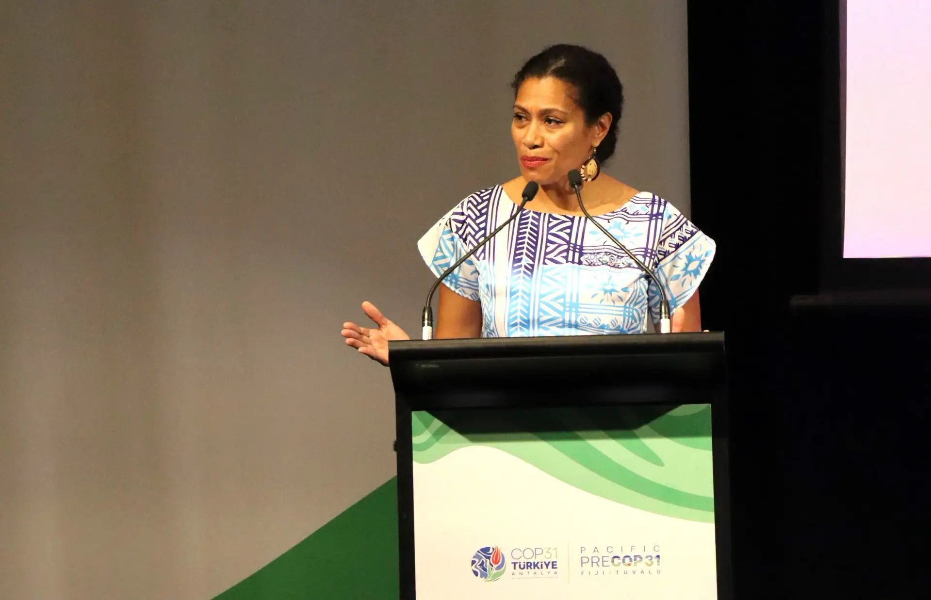 Minister for Environment and Climate Change Lynda Tabuya.