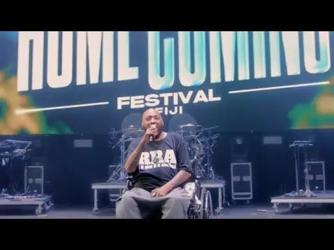 George 'Fiji' Veikoso at his homecoming concert at the King Charles Park in Nadi last year.