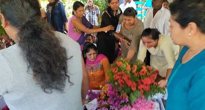 Family and friends attending Jiya Jaanvi funeral in Navakasigani, Labasa.
