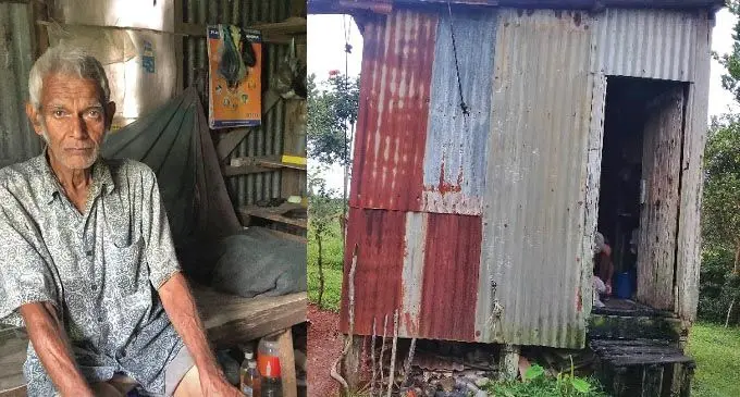 Iqbal Hassan of Calia, Navua, and  his house.