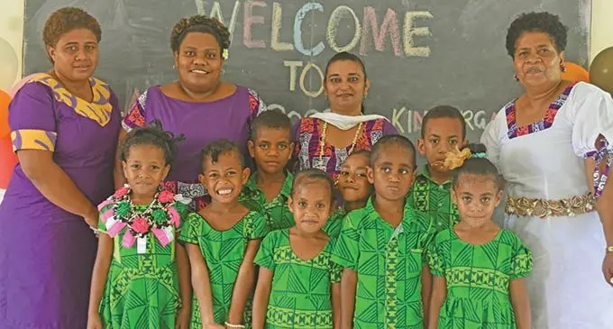 Labasa Gospel Kindergarten students after the graduation ceremony on December 15, 2020.  Photo: Laisa Lui