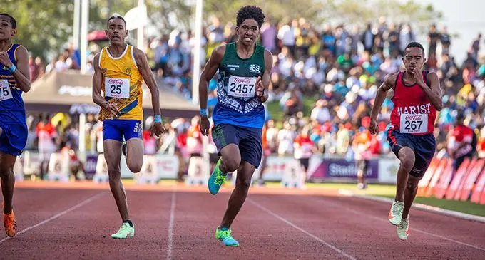 International Secondary School Francis Bakaniceva taking out the sub-junior boys final during the 2022 Coca-Cola Games. at the HFC Bank Stadium on August 19, 2022.Photo: Leon Lord