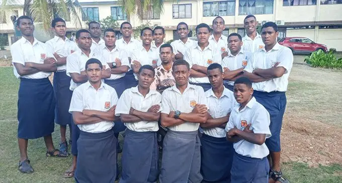 Sigatoka Andhra Sangam College Under-17 rugby team is in contention for the quarterfinal spot. Photo: Waisea Nasokia