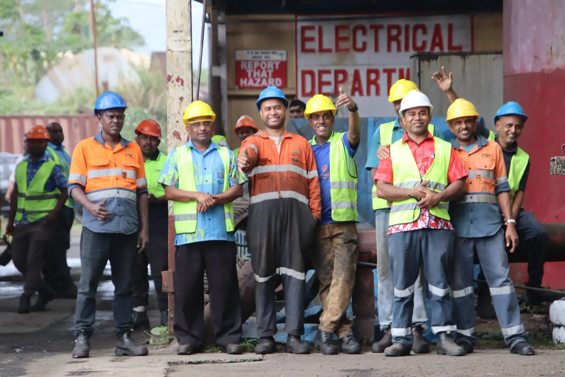 Fiji Sugar Corporation workers at the Labasa FSC Mill.