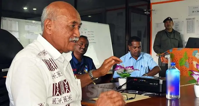 President Major-General (Ret’d) Jioji Konrote during the briefing at Naulumatua House on January 21,2021. Photo: Laisa Lui