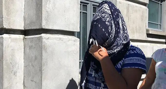 Mereseini Ledua outside court  on July 17, 2019.  
