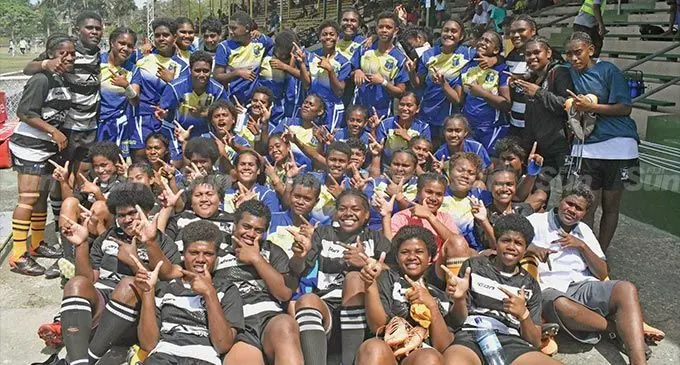 Natabua High School Under-18 girls team after the Western Zone Weet-Bix Raluve semifinals at Prince Charles Park on September 3, 2022. Photo: Waisea Nasokia
