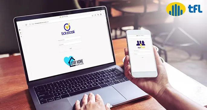 Two apps launched by Telecom Fiji, tickatask and RollCall.