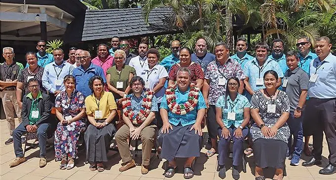 Stakeholders and participants that are attending the weeklong DRR for Sustainable Agricultural Export Value Chains regional workshop at the Tanoa International Hotel in Nadi on November 7, 2022.