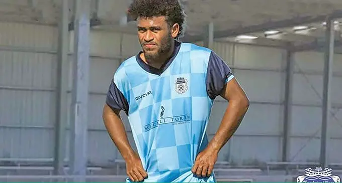 IN HOT WATER... Former Navua midfielder, Thomas Dunn.