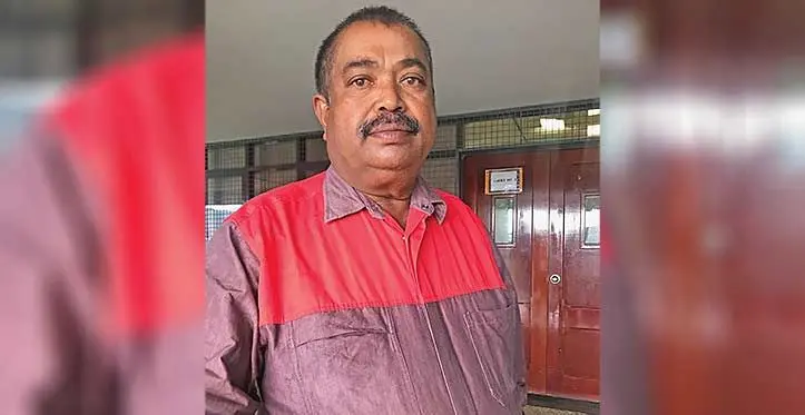 Mahendra Kumar outside the Magistrates Court in Labasa on April 18, 2023. Photo: Shratika Naidu