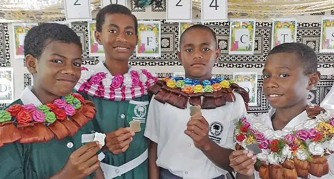 Ratu Asaeli Rokovucago Memorial School student leaders (from left): Deputy head girl Merelita Nakaca, head girl Koini Canaweka, head boy Taito Rokoca, deputy head boy Ilaitia Tuicawaki.