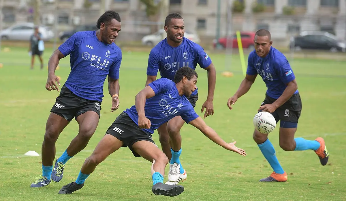 Fiji 7's extended team members uring training at Albert Park on November 1, 2019. Photo: Ronald Kumar.