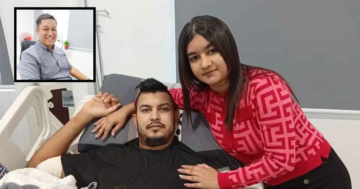 Selvin Prasad and his wife Sonia Kumar. 