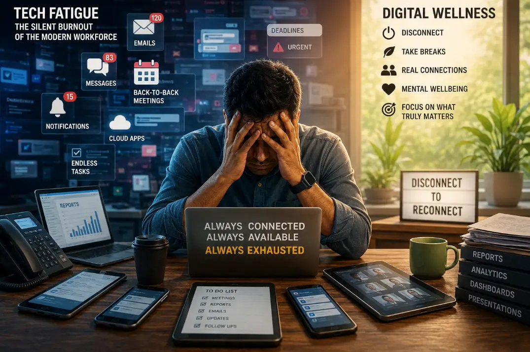In this commentary, Fiji National University lecturer Anal Kumar explores the rise of tech fatigue, digital burnout and the challenges of constant connectivity in modern work environments.