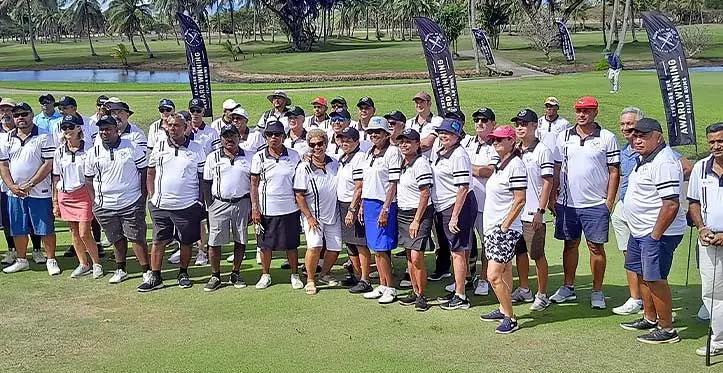 Golfers line-up at the Denarau Golf and Racquet Club in Nadi. Photo: Waisea Nasokia