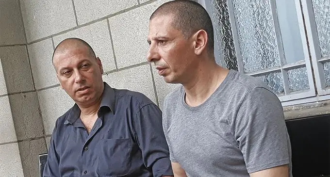 From left; Cyprus nationals Cleanthis Petridis, 46, and Loizos Petridis, 42, outside the High Court in Suva on March 5, 2019. Photo: Wati Talebula