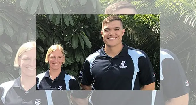 Warrant Officer Samantha Marra (Royal New Zealand Air Force) and chief instructor Flight Sergeant Leo Wiapo (Royal New Zealand Air Force) who are in Fiji to run the first regional physical training instructor’s course. Photo: Rosi Doviverata
