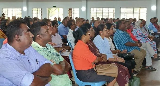 Ba District teachers during the talanoa session with the Minister for Education, Heritage and Arts, Premila Kumar, at the Xavier College in Ba on September 13, 2022. Photo: Salote Qalubau
