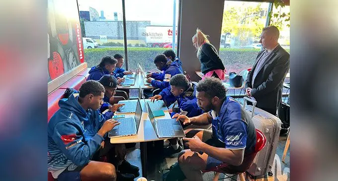 Daily classroom activity for the Kaiviti Silktails at their Centre of Excellence in Lautoka. Photo: Supplied