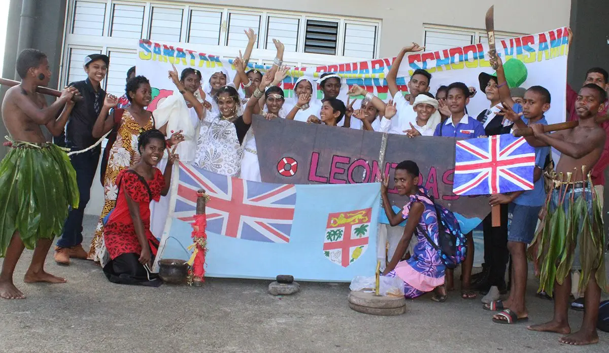 Current and former students of Visama Sanatan School from Nausori performing a skeet about the Girimitians during the Fiji Girmit 140th Anniversary celebrations at Albert park Suva on May,11,2019.Photo:Simione Haravanua.