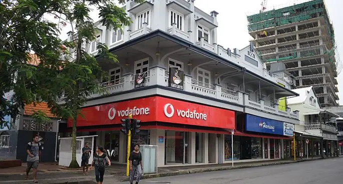 Vodafone Outlet in the heart of Suva City.