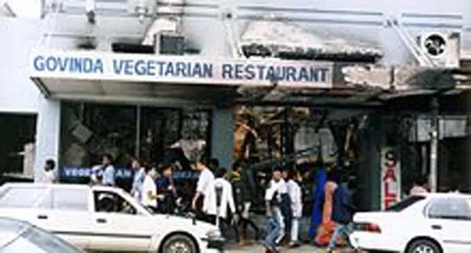 A scene from the streets of suva during the events of the 2000 Mutiny . Photo : Supplied 