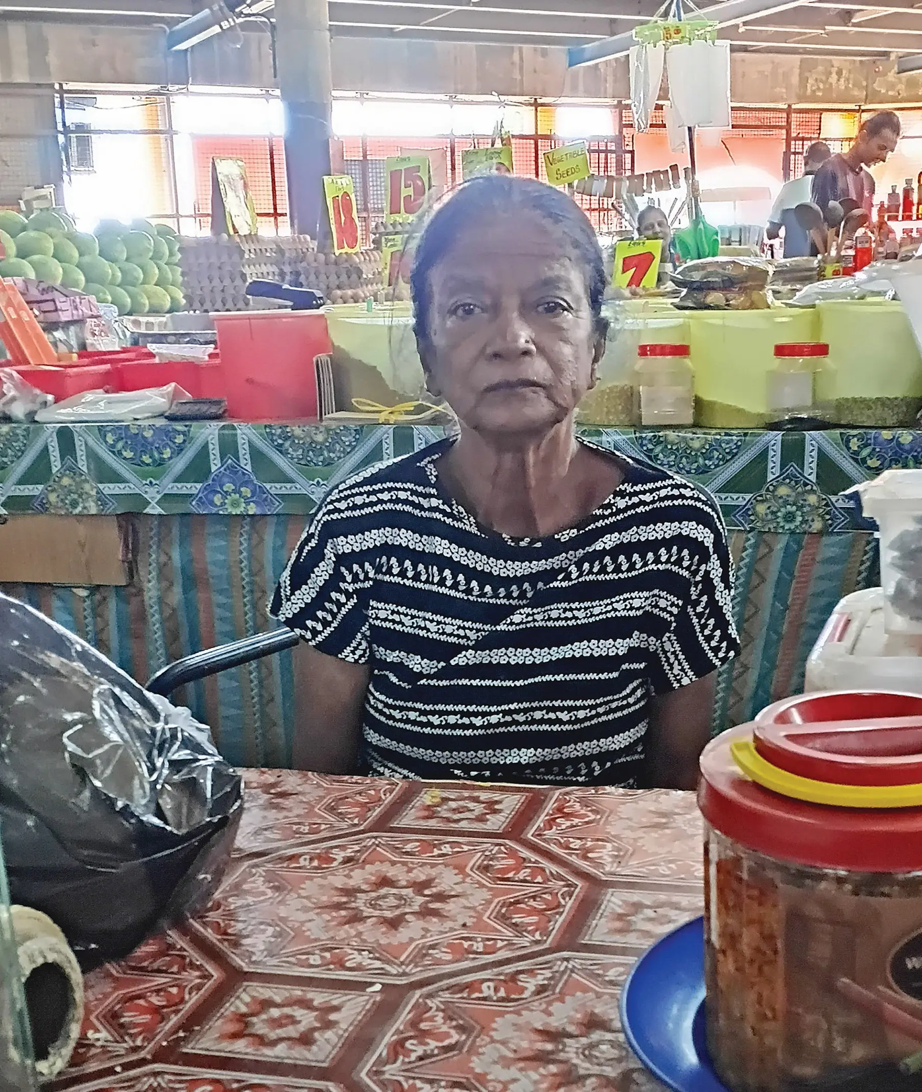 Aerun Chand at the Lautoka Market