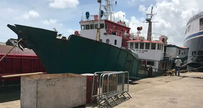 MV Uluinabukelevu vessel at Port Mua-i-Walu, Suva on February 12, 2018. Photo: Taraivini Seru