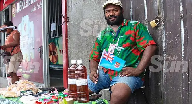 Nemaia Salavou selling warusi near Food City supermarket in Suva. Photo: Kelera Sovasiga