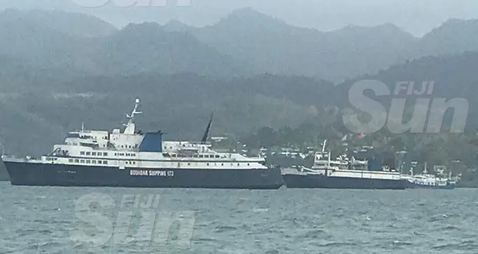 Goundar shipping vessels taking refuge at the Suva Harbour on December 31, 2019 during TC Sarai. Photo: Susana Tuilau 