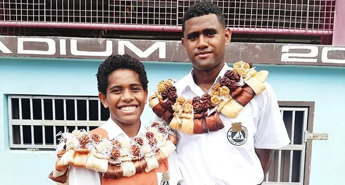 DAV College head girl Emi Buli with head boy  Rupeni Naqica after the prefects induction ceremony on Friday, February 8, 2020.    Photo: Shreeya Verma