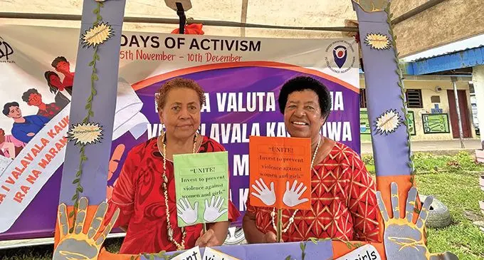The women of Tailevu at the Provincial ‘solo’ event on Friday at the Nausori District School.