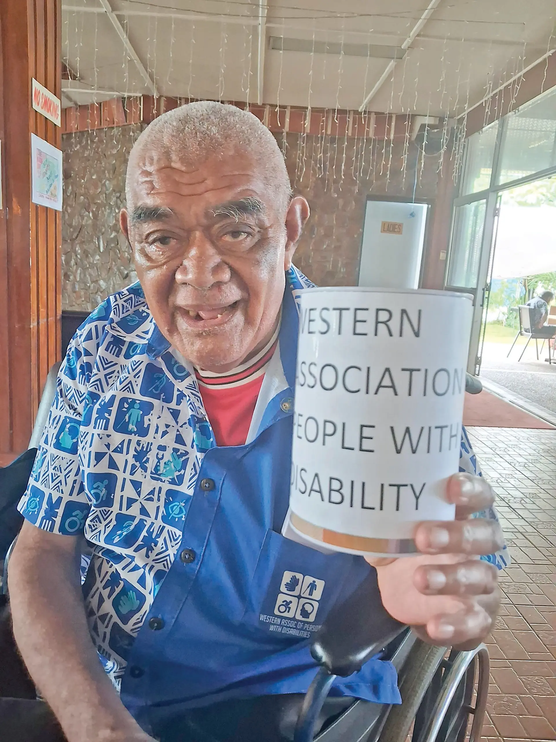 Western Association of People with Disability president Eloni Tora in Lautoka. 