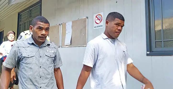 Seikiti Waqa Buliciri and Setoki Naitei at the Magistrates Court in Suva on April 6, 2023. Photos: Ashna Kumar